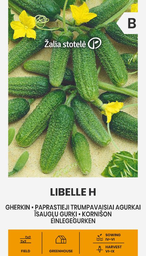 Kurgiseemned Libelle H lühikese kurgi seemnepakend