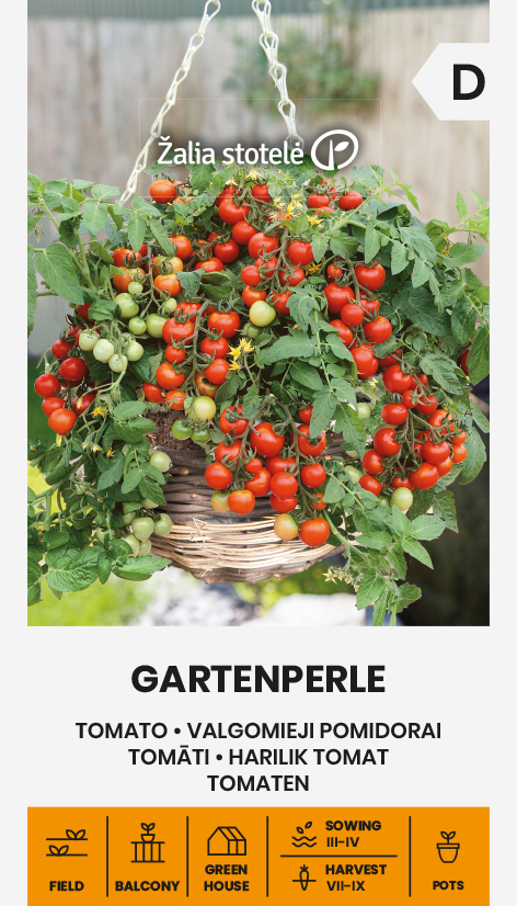 Kirsstomati seemnepakend Gartenperle
