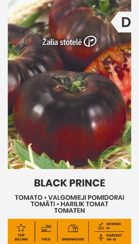Tomatiseemned Black Prince seemnepakend