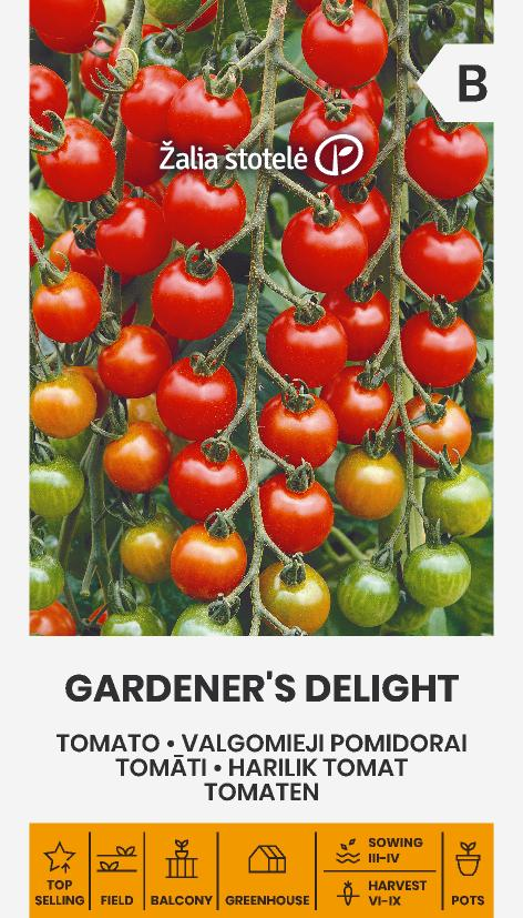 Tomatiseemned Gardeners Delight seemnepakend