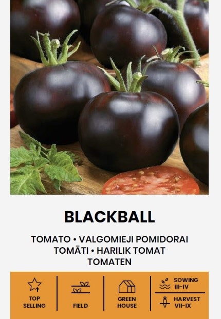 Tomatiseemned Blackball seemnepakend