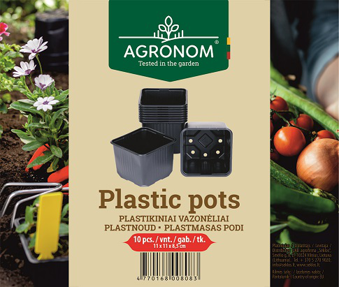 plastikust istutuspotid/külvipotid 10tk