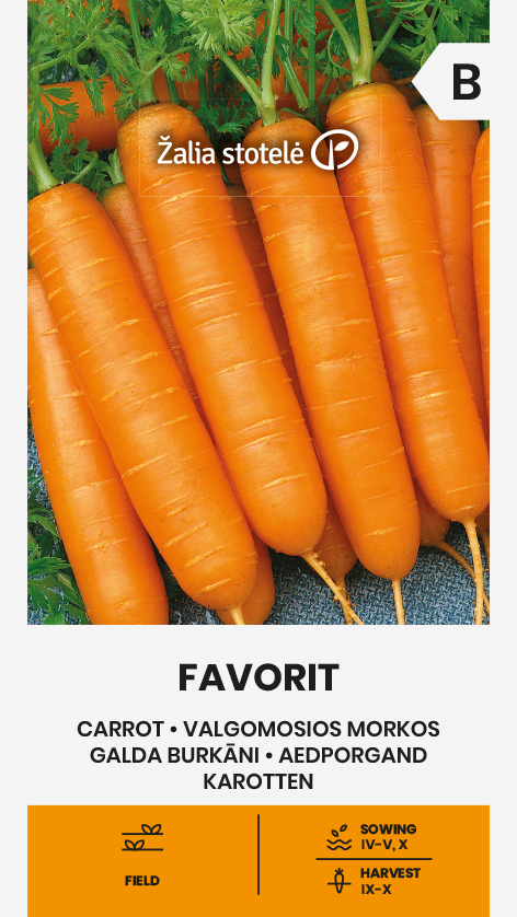 Porgandi seemnepakend Favorit