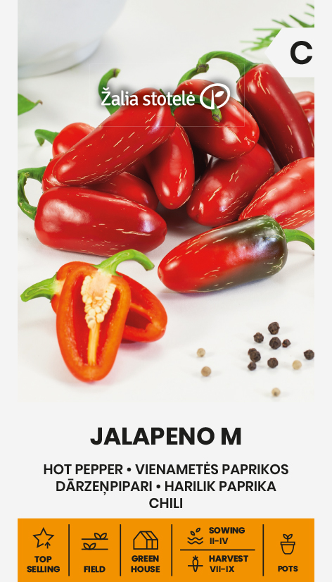 Kibepaprika Jalapeno M seemnepakend