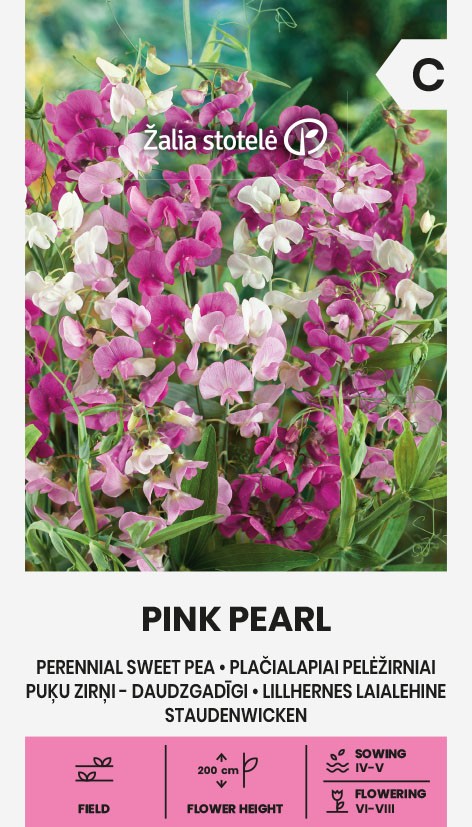 Laialehine lillhernes Pink Pearl seemnepakend
